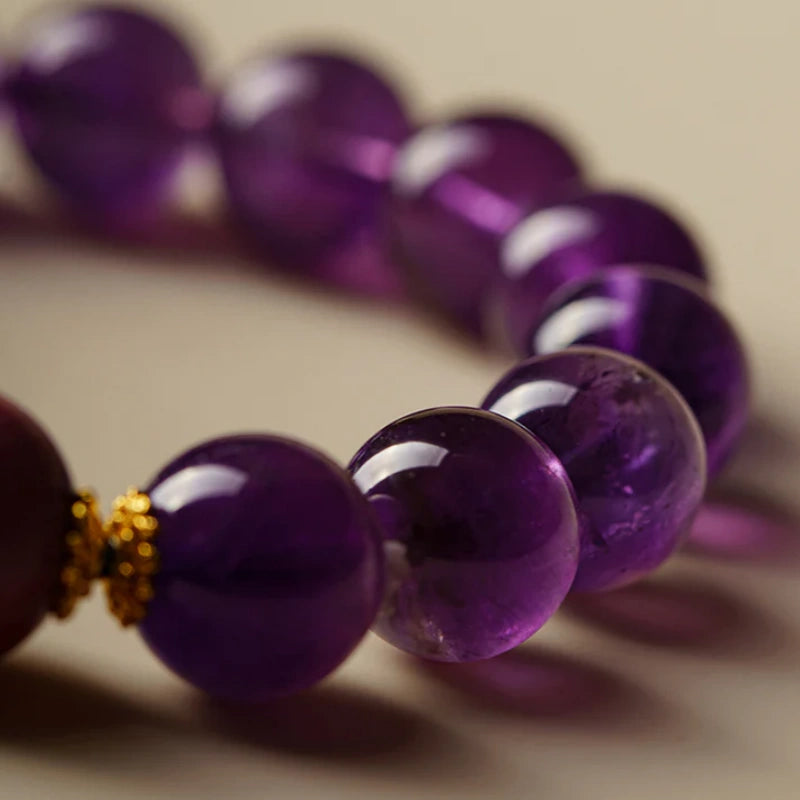 Nine Purple Fire Crystal Bracelet (20-year Good Fortune)